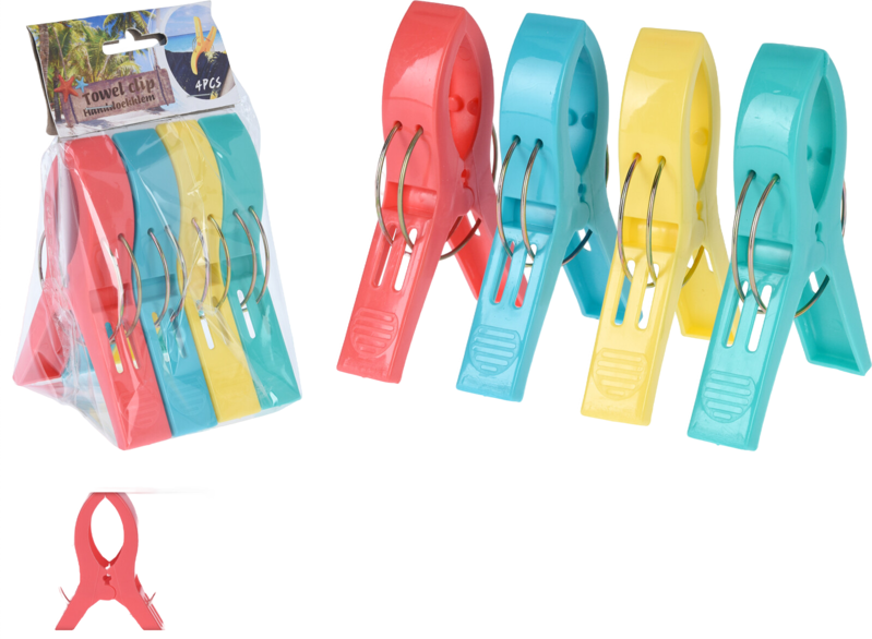 Koopman Handdoekklem 4 stuks