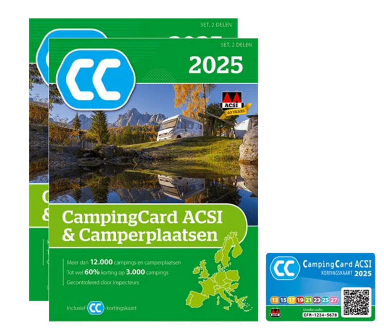 Acsi ACSI CampingCard & Camperplaatsen 2025