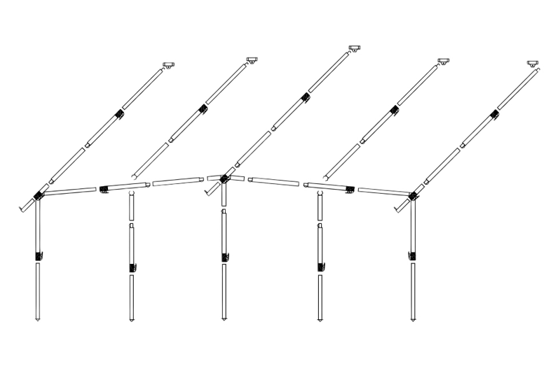 Dorema Frame Voortent Staal EasyGrip 28mm diepte 270/300