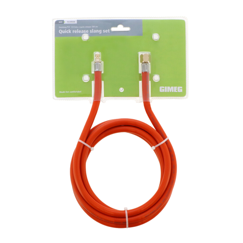 Gimeg Gasslang PVC 1/4 links x Quick Release 3m