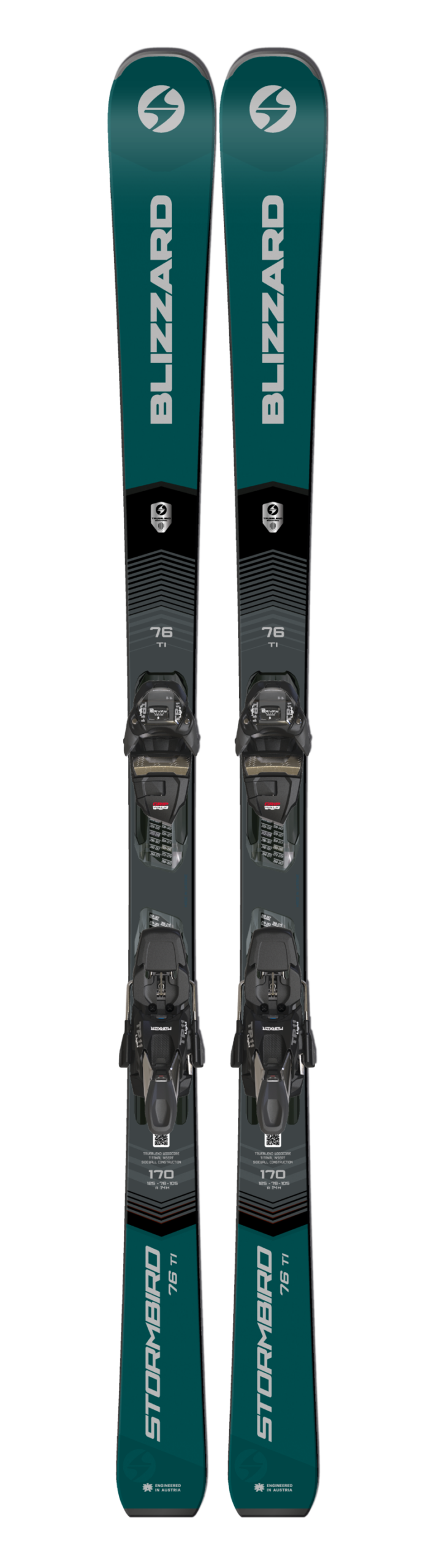 Blizzard Stormbird 76 Ti Ski&apos;s + Bindingen