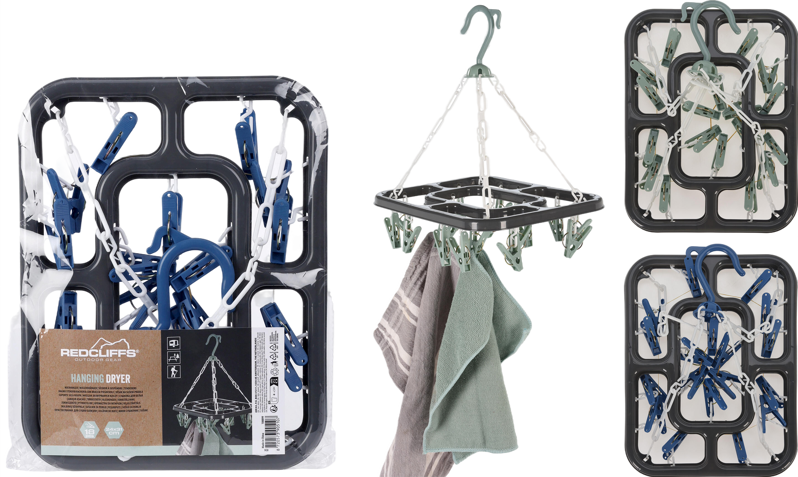 Koopman Washanger met 18 Knijpers