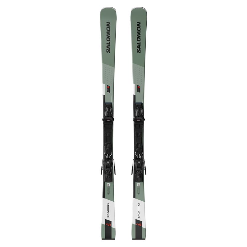 Salomon E S/Max 8 Ski&apos;s + Bindingen