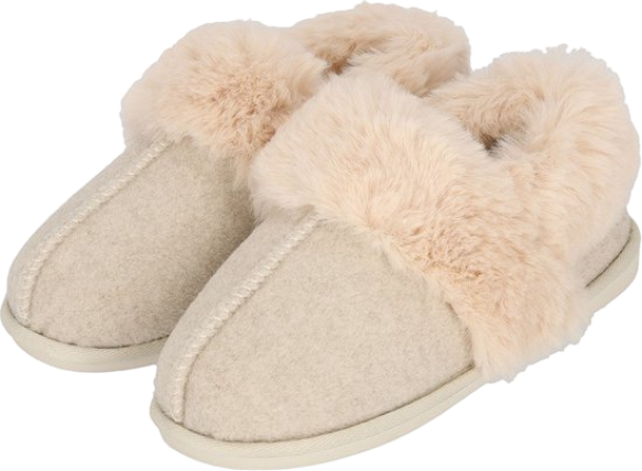 Apollo Home Boots Felt + Fur Pantoffels