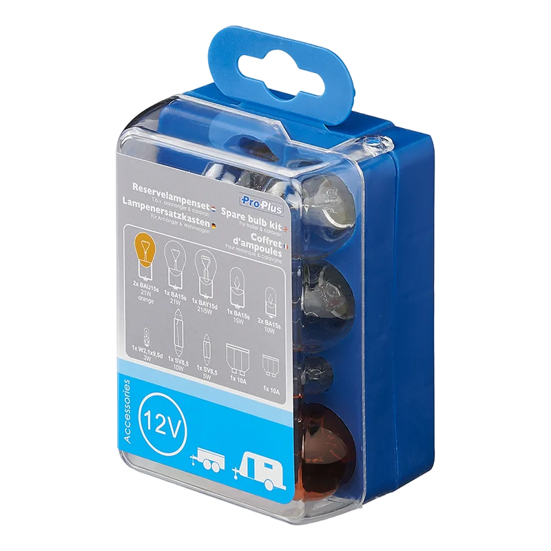 Pro Plus RESERVELAMPENSET VOOR AANHANGER & CARAVAN 12-DELIG