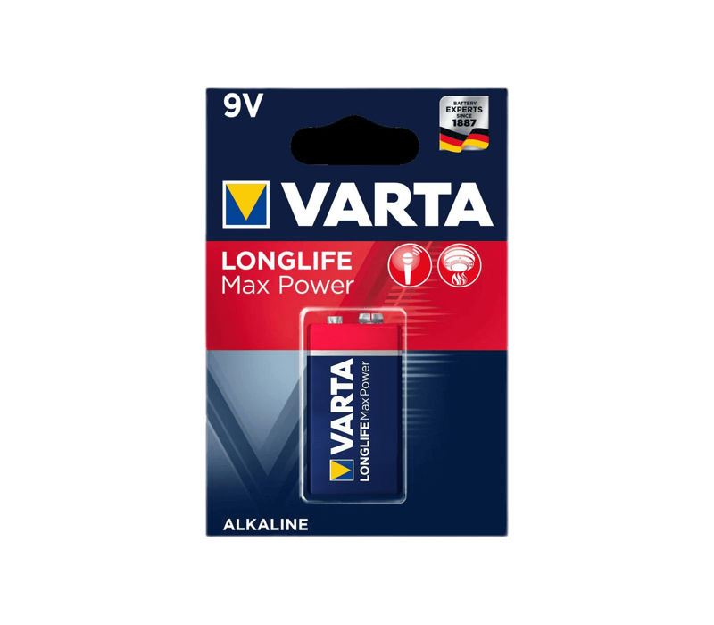 Varta Longlife Max Power 9V Batterij