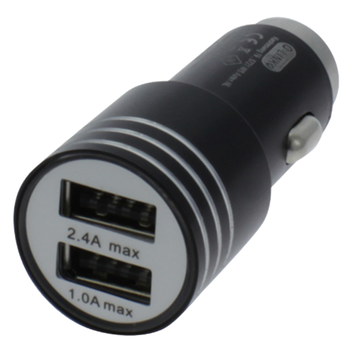 Q-Link Autolader (2xUSB) Zwart