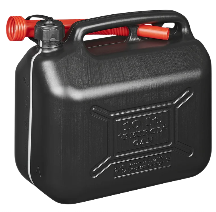 Pro Plus JERRYCAN 10L KUNSTSTOF ZWART UN-GEKEURD