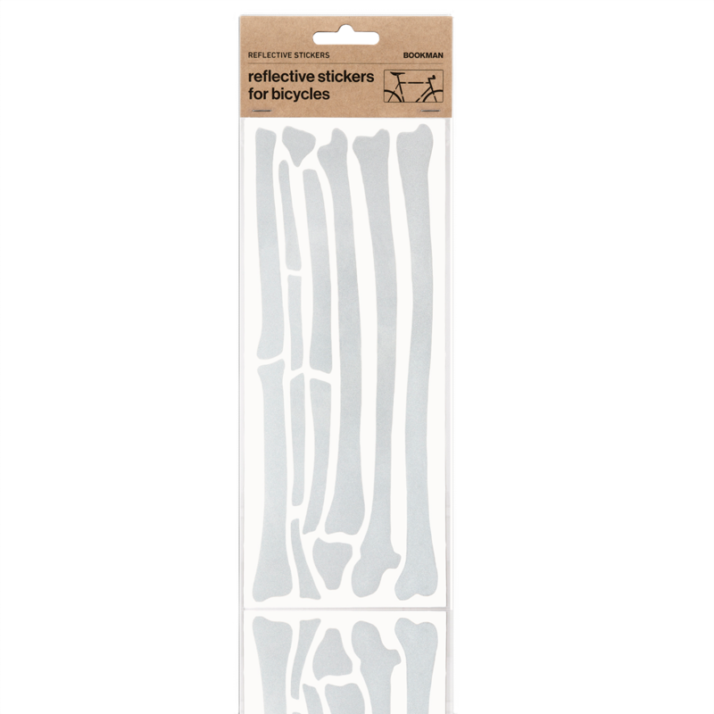 Bookman REFLECTIVE BONE STICKERS WHITE