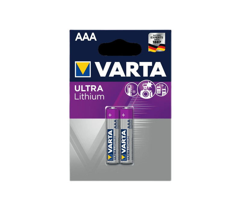 Varta Ultra Lithium AAA 2-pack Batterijen