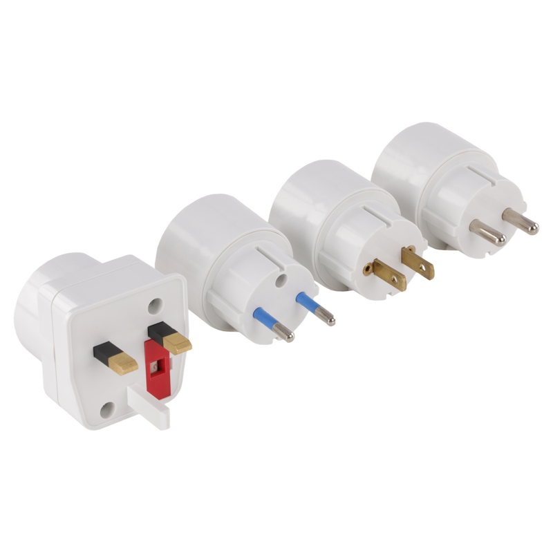 Q-Link Reisstekker Set 4-delig