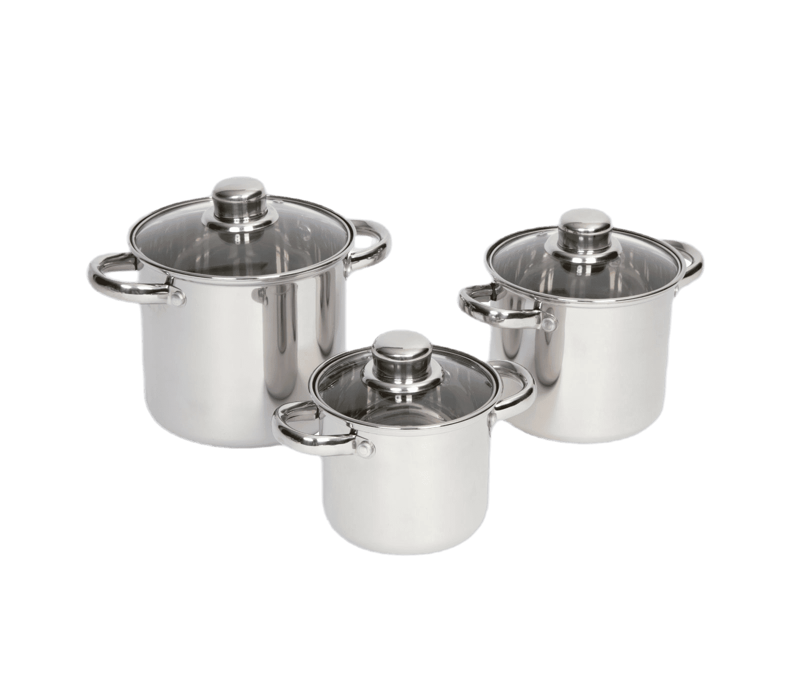 Bo-Camp Royal Plus RVS Pannenset