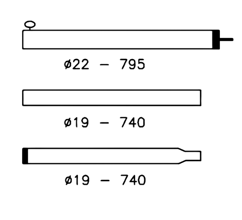 Campking Tentstok aluminium 80-220cm