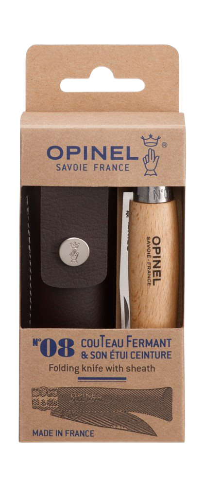 Opinel Zakmes N°08 Inox Kistje