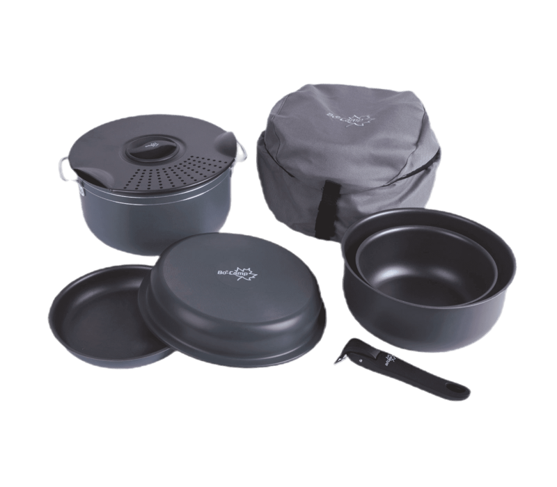 Bo-Camp 7-delig Camping Pannenset