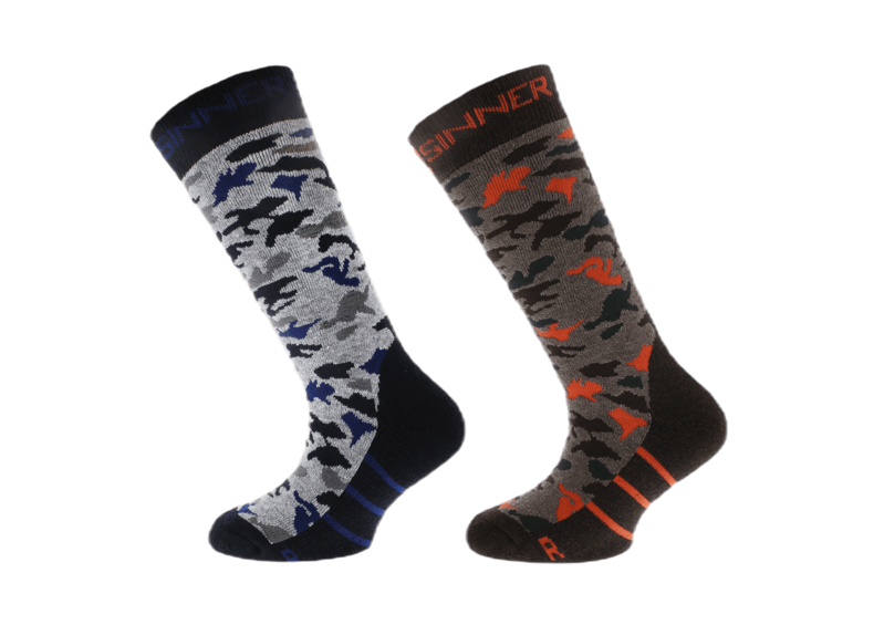 Sinner Ski Sokken Camo - Double Pack