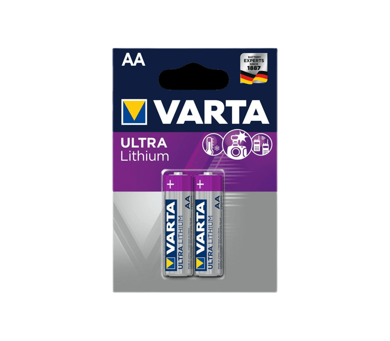 Varta Ultra Lithium AA 2-pack Batterijen