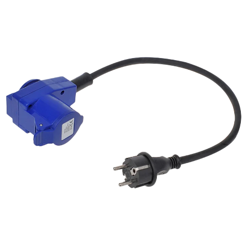 Pro Plus Verloopkabel 40cm Schuko Naar Haakse Cee