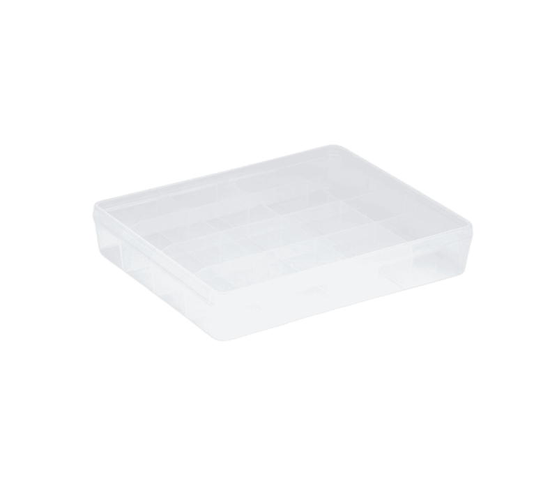 Sunware Q-line opbergdoos 16 vaks transparant