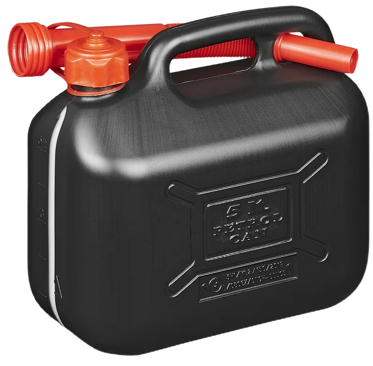 Pro Plus JERRYCAN 5L KUNSTSTOF ZWART UN-GEKEURD