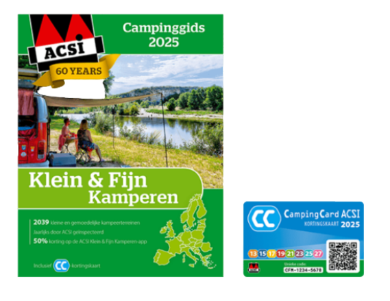 Acsi ACSI Klein & Fijn Kamperen Gids 2025