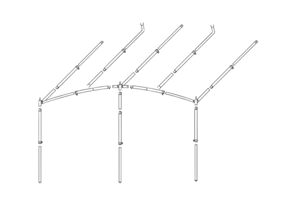 Dorema Onyx luifelframe aluminium 28mm