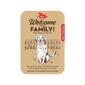 Kikkerland Welcome To The Family Dog Kit