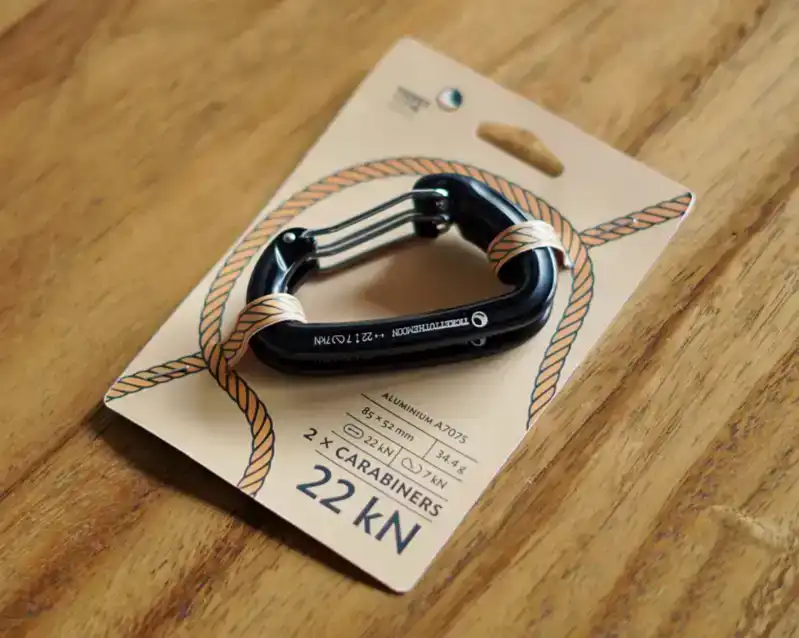Ticket To The Moon 2x Aluminium Carabiner 22kn