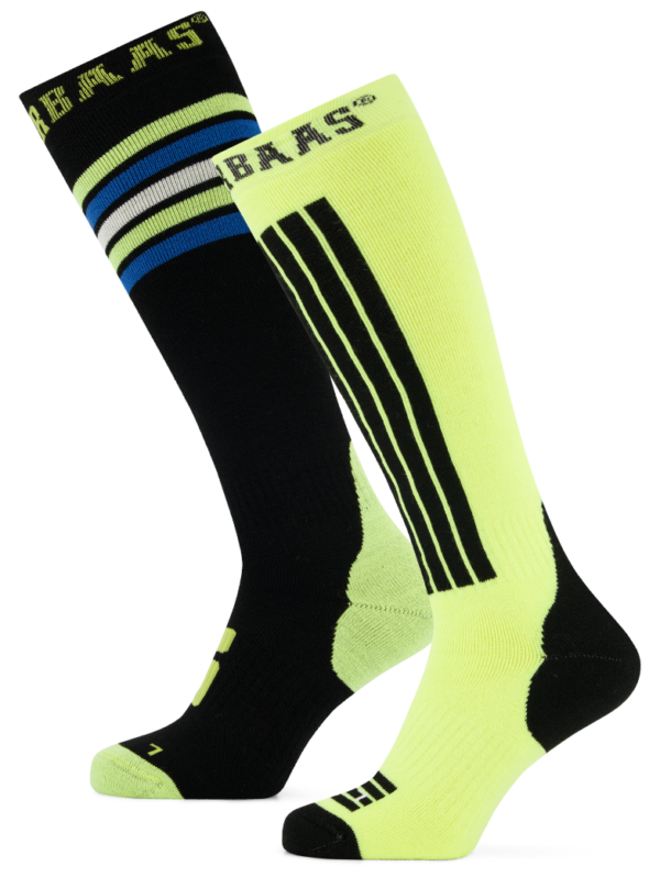 Poederbaas Striped Ski Sokken 2-pack