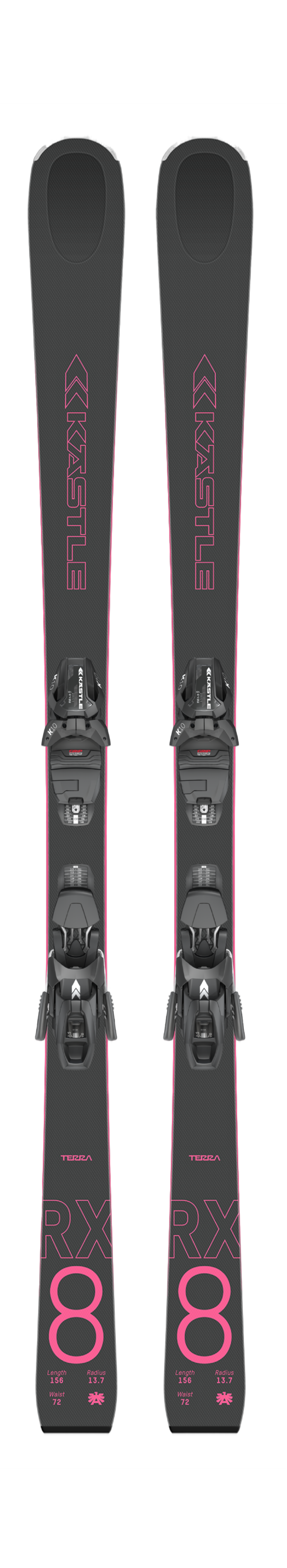 Kastle RX8 terra Ski's + Bindingen