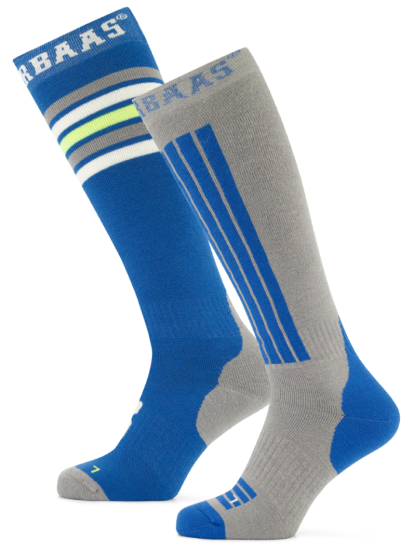 Poederbaas Striped Ski Sokken 2-pack