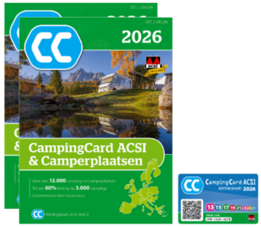 Acsi CampingCard ACSI & Camperplaatsen 2026