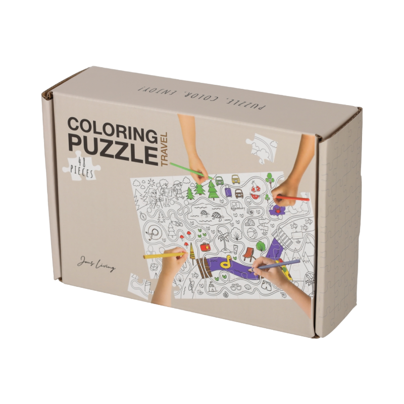 Jens Living Kleurplaat Puzzel Travel