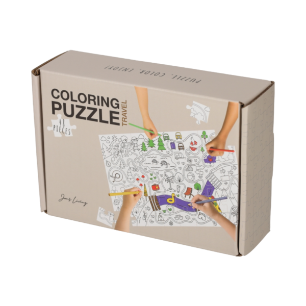 Jens Living Kleurplaat Puzzel Travel