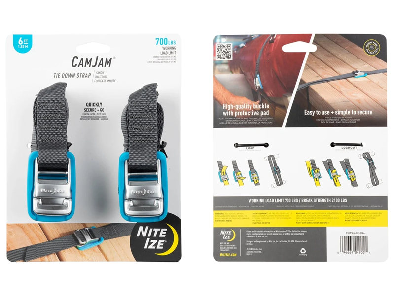Nite Ize CamJam Tie Down Spanband 182CM 2 Stuks