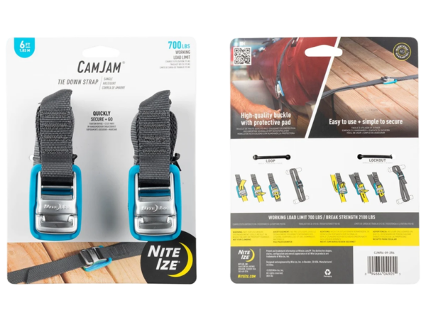 Nite Ize CamJam Tie Down Spanband 182CM 2 Stuks