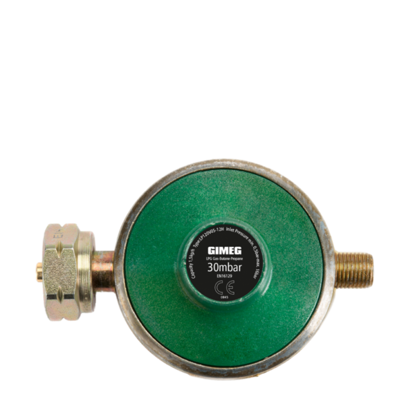 Gimeg Universele Gasdrukregelaar 1/4 Inch Links 30Mbar