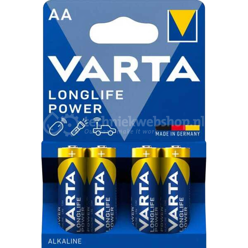 Varta Longlife Power AA 4-pack Batterijen
