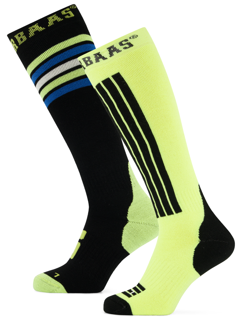 Poederbaas Striped Ski Sokken 2-pack