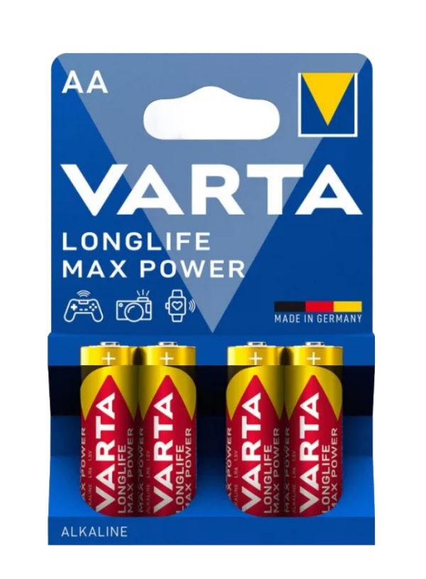 Varta Longlife Max Power AA 4-pack Batterijen