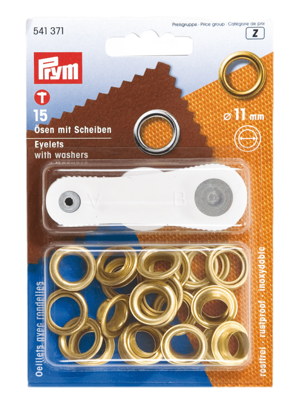 Prym ZEILRINGEN MESSING (15 STUKS) 11 MM