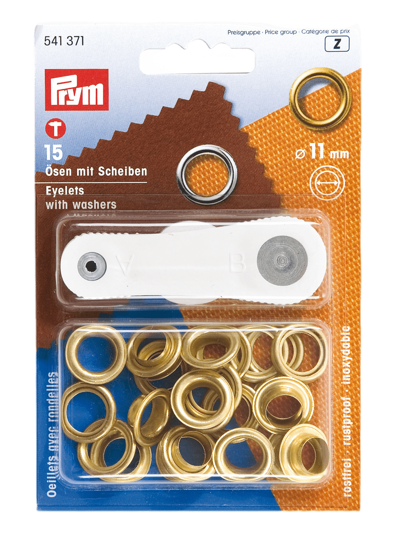 Prym ZEILRINGEN MESSING (15 STUKS) 11 MM
