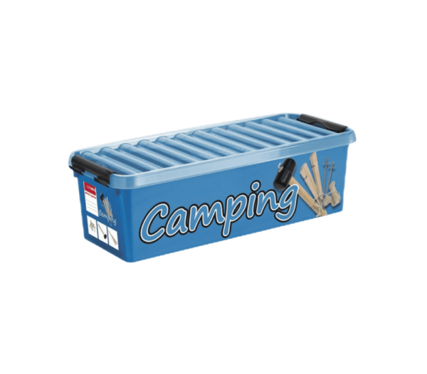 Sunware Q-line camping box met inzet 9,5L blauw zwart
