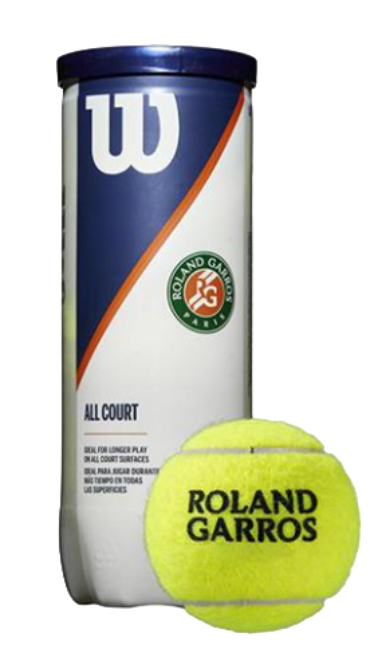 Wilson Roland Garros All Court 3-tin Tennisballen