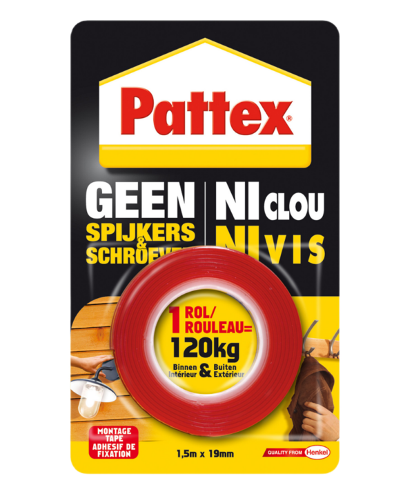 Pattex Montagetape Dubbelzijdig 1,5M