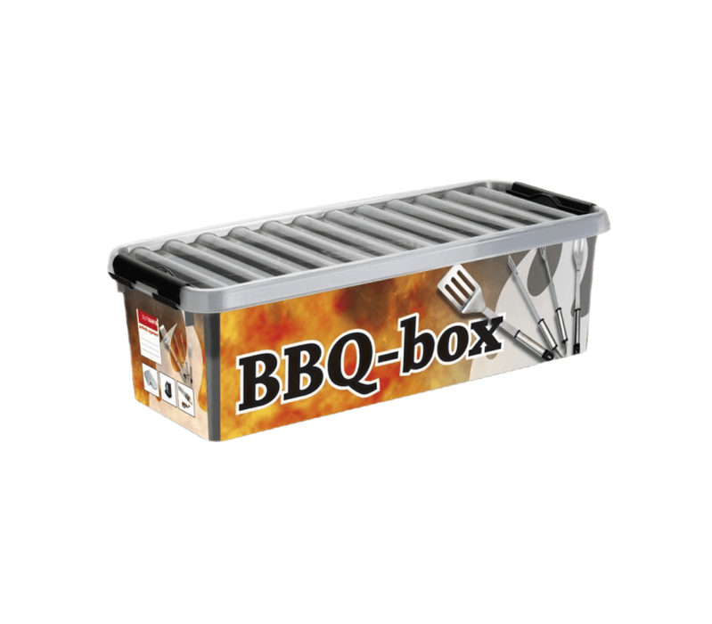 Sunware Q-line bbq box met inzet 9,5L metaal zwart