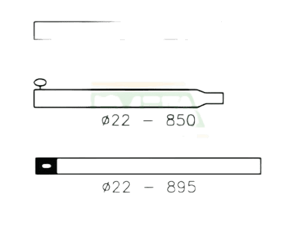 Campking Nokstok 180-220cm, 22mm staal