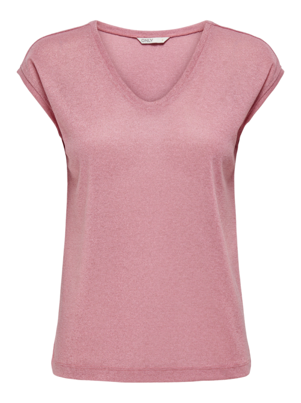 Only Silvery Lurex Top