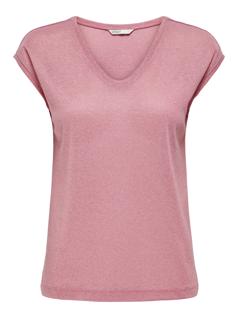 Only Silvery Lurex Top