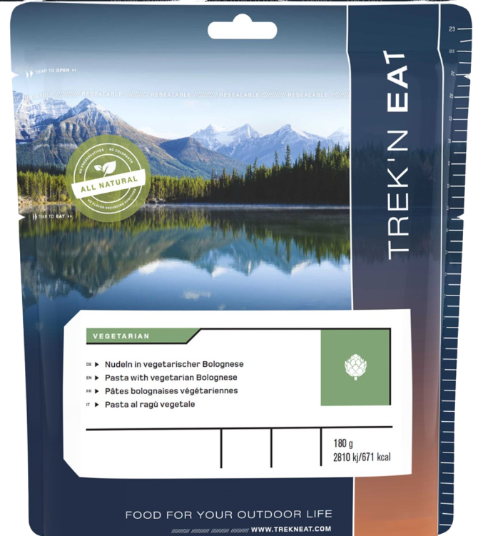 Trek'n Eat Pasta met Vegetarische Bolognesesaus